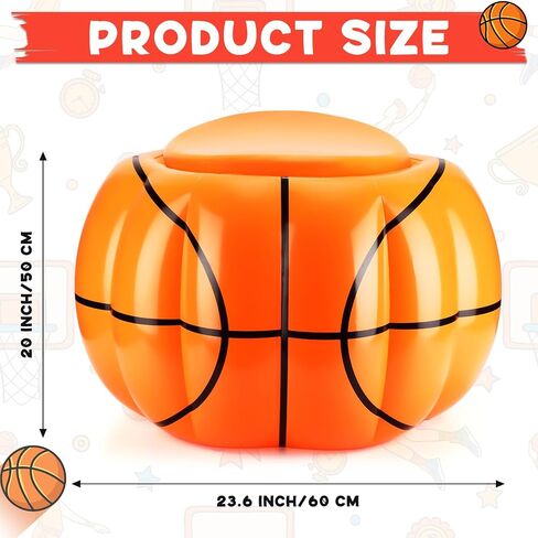 كرة السلة نفخ برودة مع الأغطية نفخ شرب برودة تفجير PVC 24 * 20 بوصة نفخ الكرة برودة نفخ لعبة كرة السلة نفخ برودة لمستلزمات الحفلات in Saudi Arabia