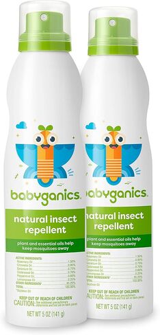 Babyganics رذاذ الحشرات المستمر للأطفال، 5 أوقية، 2 حزمة in Kuwait