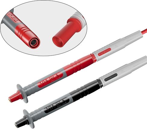Goupchn 2PCS Multimeter Test Leads 4mm Banana Plug Male to Male with Puncture Probes Wire-Piercing Test Clip Tool for Multimeter Testing Automotive Car Repairing in Saudi Arabia