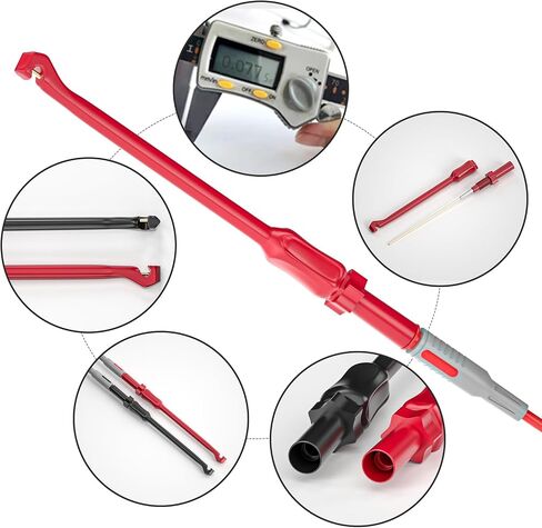 Goupchn 2PCS Multimeter Test Leads 4mm Banana Plug Male to Male with Puncture Probes Wire-Piercing Test Clip Tool for Multimeter Testing Automotive Car Repairing in Saudi Arabia
