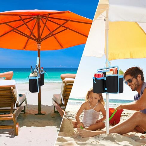 Camping Beach Chair Side Organizer Armchair Beach Chair Cup Holder Armrest Storage Bag Side Pocket Bag Folding Chair Cup Organizer Hanging Chair Attachment for Ipad,Phone,Book,Bottle,Sunglasses in Kuwait