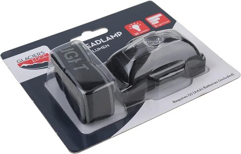 Glacier's Edge 6PK - 55 Lumen LED Headlamp Black 2X AAA (Included) Weather Resistance in Saudi Arabia