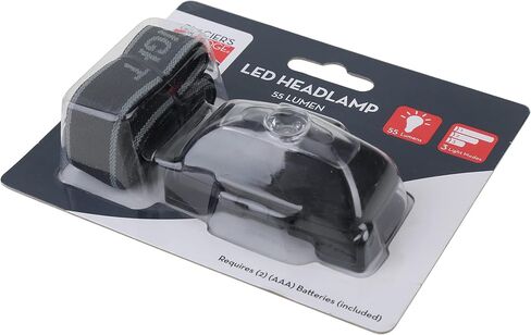 Glacier's Edge 6PK - 55 Lumen LED Headlamp Black 2X AAA (Included) Weather Resistance in Saudi Arabia