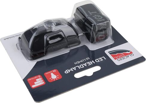 Glacier's Edge 6PK - 55 Lumen LED Headlamp Black 2X AAA (Included) Weather Resistance in Saudi Arabia