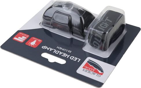 Glacier's Edge 6PK - 55 Lumen LED Headlamp Black 2X AAA (Included) Weather Resistance in Saudi Arabia