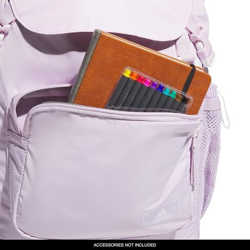 adidas Saturday Sport Fashion Compact Small Backpack, Ice Lavender/White, One Size in Saudi Arabia