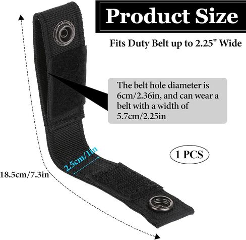 Prasacco Handcuff Holder for Duty Belt, Handcuff Strap Handcuff Key Holder Handcuff Belt Straps Nylon Hand Cuff Belt Keeper Chain Belt Clip Tactical Cuffs Carrier for Duty Belts in Saudi Arabia