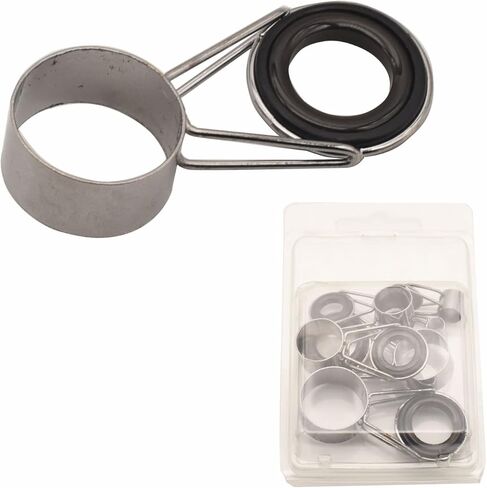 LINGUANG Telescopic Replacement 6pcs Fishing Single Feet Casting Stainless Steel Rod Guides for Saltwater Fising… in Kuwait