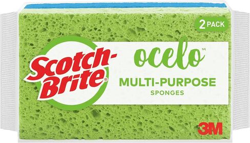Scotch-Brite ocelo Utility Sponge, Colors May Vary, 2 Sponges in Saudi Arabia