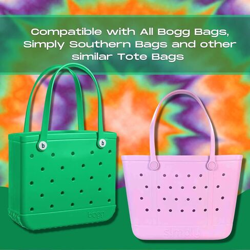 BAGLETS – Carabiner & Plug Keys Holder Charm Accessory Compatible with Rubber Tote Bags – Secure Keys or Other Valuable – Made in USA in Saudi Arabia