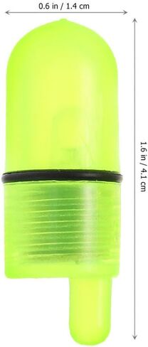 LIOOBO 60 pcs LED Night Fishing Rod Bite Bait Alarm Light with Twin Bells Ring Fishing Bite Alarm Indicator On Fishing Rod Sea Fishing Rod Light Clip Green Fishing Accessories in Kuwait
