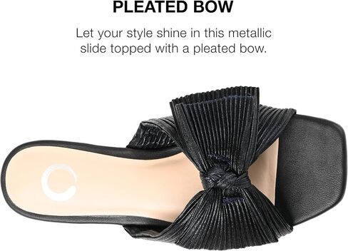 Journee Collection Womens Serlina Tru Comfort Foam Slide Low Block Heel Sandals Rose Gold 10 Medium WOMENS US in Kuwait