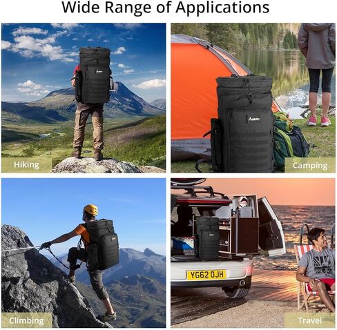 حقيبة ظهر للمشي لمسافات طويلة سعة 80 لترًا، حقيبة ظهر للتخييم للرجال مع تصميم مريح وخفيف الوزن وخفيفة الوزن وكبيرة جدًا للمشي لمسافات طويلة لحقيبة الظهر وركوب الدراجات والسفر والتسلق in Kuwait