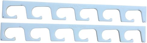 Made in USA Fishing Rod/Pole Holder Rack Organizers | Wall or Ceiling Mounted Fishing Rod Rack | Durable Marine Grade HDPE Plastic | Fishing Pole Holder Holds up to 6 or 12 + Stackable in Saudi Arabia