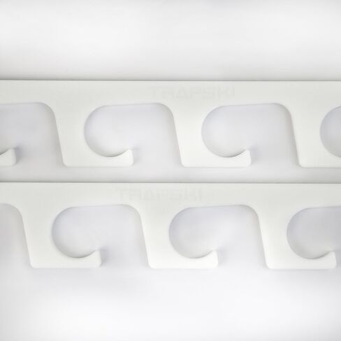 Made in USA Fishing Rod/Pole Holder Rack Organizers | Wall or Ceiling Mounted Fishing Rod Rack | Durable Marine Grade HDPE Plastic | Fishing Pole Holder Holds up to 6 or 12 + Stackable in Saudi Arabia