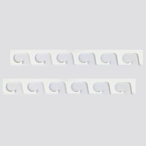 Made in USA Fishing Rod/Pole Holder Rack Organizers | Wall or Ceiling Mounted Fishing Rod Rack | Durable Marine Grade HDPE Plastic | Fishing Pole Holder Holds up to 6 or 12 + Stackable in Saudi Arabia
