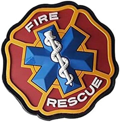 Multicam EMS EMT قسم رجال الإطفاء الإنقاذ رجال الإطفاء المسعفين الطبي PVC المطاط هوك اللمس السحابة التصحيح، 7.5 سم in Kuwait