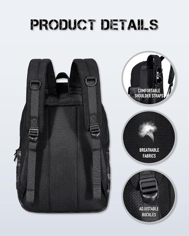 20L Military Tactical Backpack for Men, Tactical Bag Bug Out Bag, Army 3 Days Assault Pack, Small Tactical Backpack Assault Bag - Black&Camo in Saudi Arabia