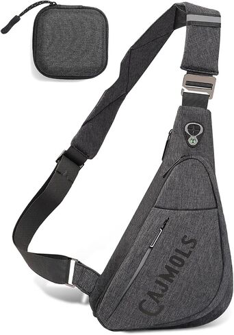 Mens Sling Bag Mens Crossbody Bags for Men Lightweight Travel Hiking Daypack Small Sling Bag with Earphone Bag in Saudi Arabia