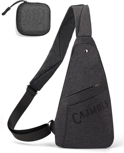 Mens Sling Bag Mens Crossbody Bags for Men Lightweight Travel Hiking Daypack Small Sling Bag with Earphone Bag in Saudi Arabia