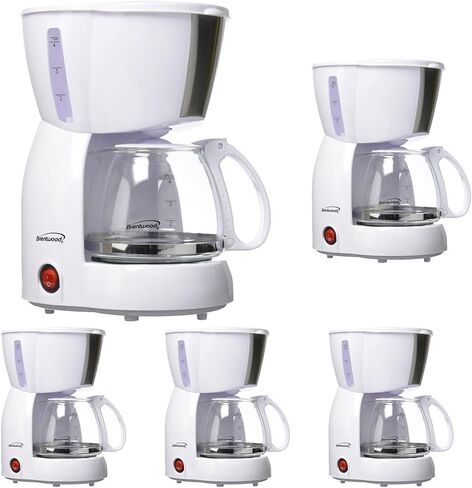 Brentwood 4-Cup Coffee Maker (White) in Kuwait