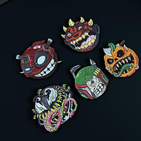 مجموعة Monsterballs مكونة من 5 رقع معنوية مطرزة للهالوين in Kuwait