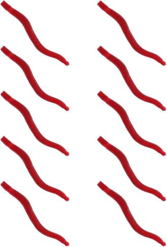 SING F LTD 200PCS Artificial Earthworm Fishy Smell Biomimetic Fishing Lure Soft Baits Simulation Bait Bloodworm Fake Redworm for Freshwater and Saltwater in Saudi Arabia