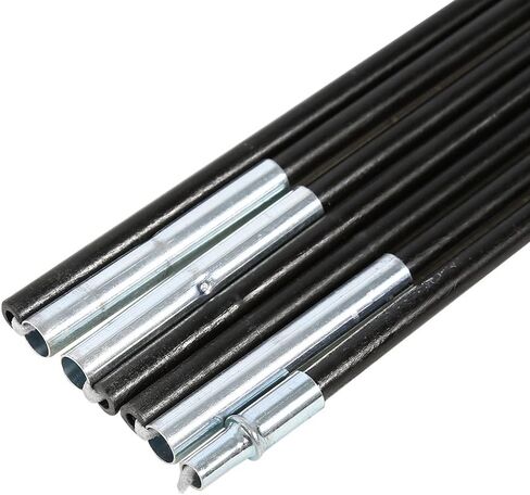 2 Sets 7 Sections Outdoor Camping Fiber Glass Rod DoubleTent， Double Tent Pole Pole Support Frames Kit Camping tents and accessories in Saudi Arabia