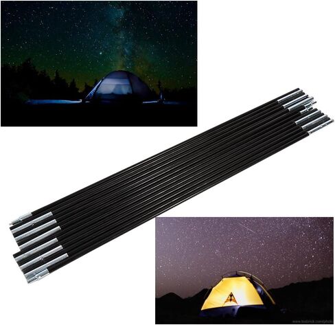 2 Sets 7 Sections Outdoor Camping Fiber Glass Rod DoubleTent， Double Tent Pole Pole Support Frames Kit Camping tents and accessories in Saudi Arabia