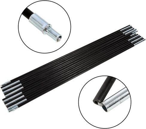 2 Sets 7 Sections Outdoor Camping Fiber Glass Rod DoubleTent， Double Tent Pole Pole Support Frames Kit Camping tents and accessories in Saudi Arabia