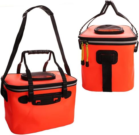 Fishing Bucket,Foldable Waterproof Fishing Bucket - Live Fish Container,4.5 Gallon Bucket(17.7L)， EVA Fishing Bag for Fishing, Keep The Bait Fresh or Fish Catch Alive in Saudi Arabia