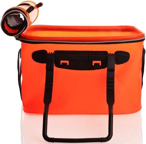 Fishing Bucket,Foldable Waterproof Fishing Bucket - Live Fish Container,4.5 Gallon Bucket(17.7L)， EVA Fishing Bag for Fishing, Keep The Bait Fresh or Fish Catch Alive in Saudi Arabia