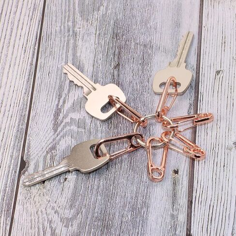 20Pcs Tiny Alloy Paracord Keychain Clip 1.2 Inch Quick Release Spring Snap-Hooks for Hanging Keys Backpack Bottle Flashlights Belt Loop Hiking Fishing Outdoor Camping Projects (Rose Gold) in Saudi Arabia