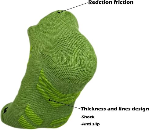 Hycome 5Pairs Men Women Sport Running Ankle Socks with Cushion Low Cut Athletic Sport Socks in Saudi Arabia
