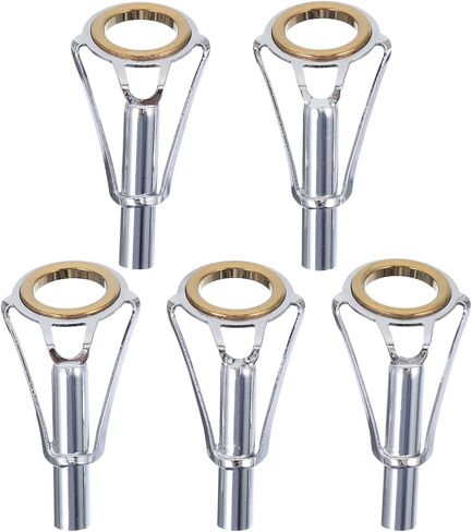 Garneck 5 PCS Fishing Rod Tips - Stainless Steel Fishing Rod Pole Rod Tip Repair Kit - Fishing Rod Tip Care Accessories Repair Kit in Saudi Arabia