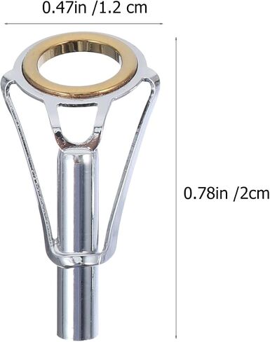 Garneck 5 PCS Fishing Rod Tips - Stainless Steel Fishing Rod Pole Rod Tip Repair Kit - Fishing Rod Tip Care Accessories Repair Kit in Saudi Arabia