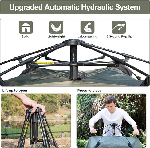 MAXDONE خيام منبثقة فورية للتخييم، خيمة تخييم 2-3 أشخاص، خيمة قبة للإعداد التلقائي في 60 ثانية، خيمة عائلية مزدوجة سميكة مقاومة للماء للمشي لمسافات طويلة وحقائب الظهر والتخييم in Kuwait