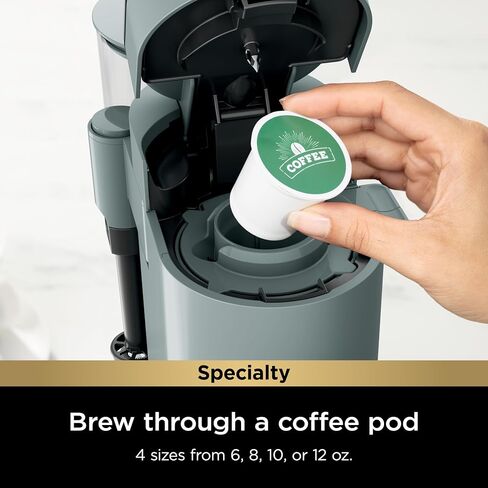 Ninja PB051 Pods & Grounds Specialty Single-Serve Coffee Maker, K-Cup Pod Compatible, Built-In Milk Frother, 6-oz. Cup to 24-oz. Travel Mug Sizes, Black in Saudi Arabia