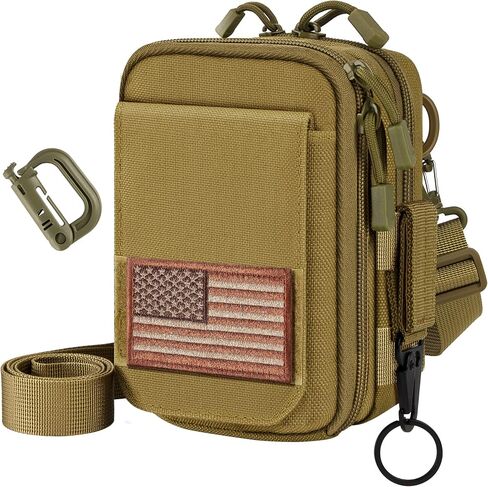 IronSeals Multipurpose Utility EDC Pouch Tactical Molle Phone Holster Pouch Waist Bag with Detachable Strap for iPhone 15 Pro Max/15 Pro/15/14 Pro Max/14 Pro/13 Pro Max/12 Pro Max/11 Pro Max/XS Max in Saudi Arabia