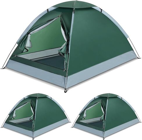 3 قطع خيمة ظهر مقاومة للماء لشخصين خيام تخييم خفيفة الوزن سهلة التركيب خيمة على شكل قبة للمشي في الهواء الطلق 78.7 × 59.1 × 45.3 بوصة in Kuwait
