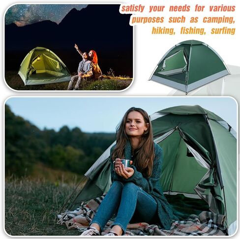 3 قطع خيمة ظهر مقاومة للماء لشخصين خيام تخييم خفيفة الوزن سهلة التركيب خيمة على شكل قبة للمشي في الهواء الطلق 78.7 × 59.1 × 45.3 بوصة in Kuwait