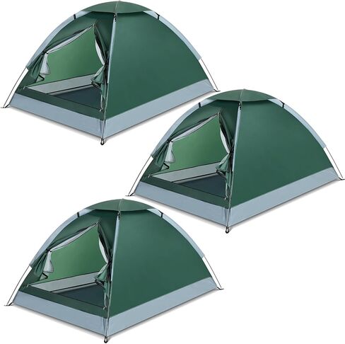 3 قطع خيمة ظهر مقاومة للماء لشخصين خيام تخييم خفيفة الوزن سهلة التركيب خيمة على شكل قبة للمشي في الهواء الطلق 78.7 × 59.1 × 45.3 بوصة in Kuwait