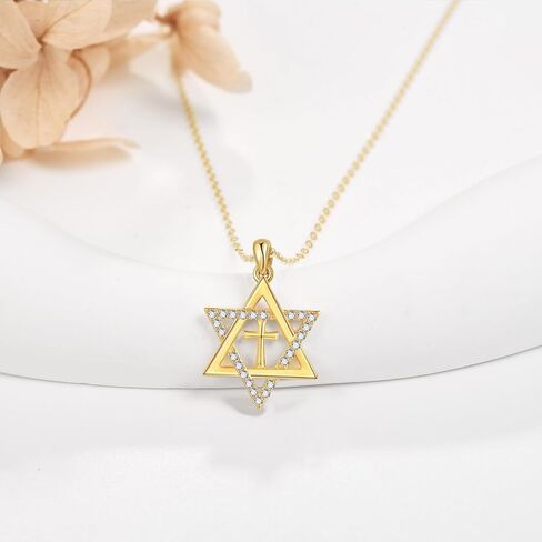 ELFRONT 14k الذهب الأصفر Moonstone قلادة Soild الذهب Moonstone قلادة القلائد حجر القمر مجوهرات للنساء هدية الكريسماس in Kuwait