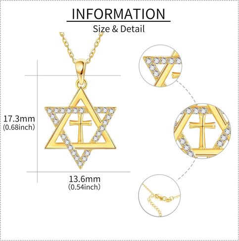 ELFRONT 14k الذهب الأصفر Moonstone قلادة Soild الذهب Moonstone قلادة القلائد حجر القمر مجوهرات للنساء هدية الكريسماس in Kuwait