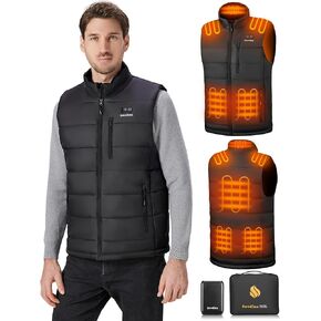 سترة ساخنة للرجال مع بطارية 16000 مللي أمبير 7.4 فولت متضمنة، سترة دافئة للرجال سترة تسخين كهربائية قابلة لإعادة الشحن in Kuwait