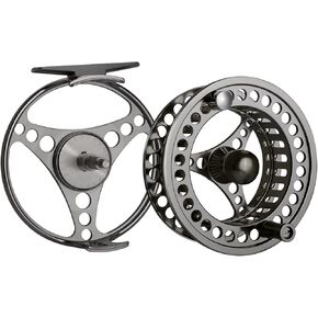 Goture //CNC-Machined//Large Line Capacity Arbor Fly Fishing Reel 2+1BB 3/4 5/6 7/8 9/10 Aluminum Alloy Body Silky Drag System Black/Gray