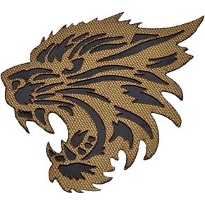 Fierce Tiger Lasercut Tactical Mil-Spec Patch [Coyote Tan]