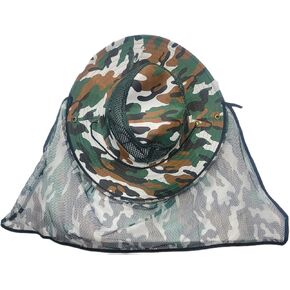 Unisex Universal Size Boonie Booney Hat Caps Camo & Hi-VI + Neck Cover Outdoors Fishing Hiking Boating Hunting RV