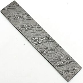 PAL 2000 KNIVES Twist Pattern Handmade Damascus Steel Bar Custom Damascus Steel Billet Blank Blade 34 x 2 x 5mm (9940)