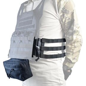 Tactical Vest Quick Release Cummerbund Strap Side Belt and Admin Pouch, Vest Admin Pouch Drop Pouch